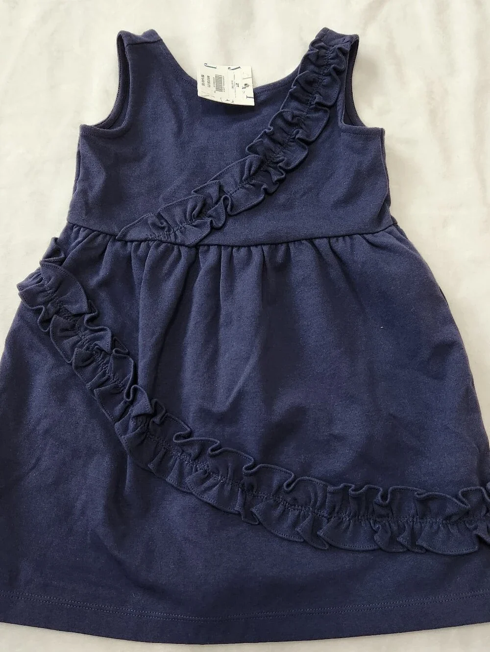 NWT Janie and Jack Ruffled Navy Dress